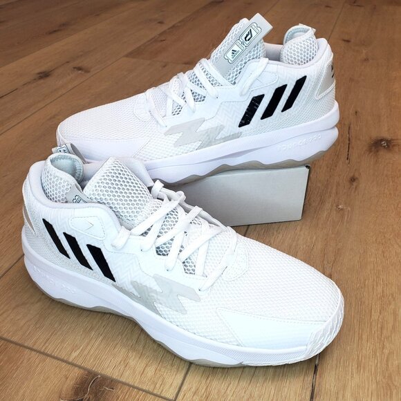 adidas Dame 8 Admit One - Cloud White GY6462 Mens Shoes Size 11.5 Basketball Gym - Picture 4 of 12